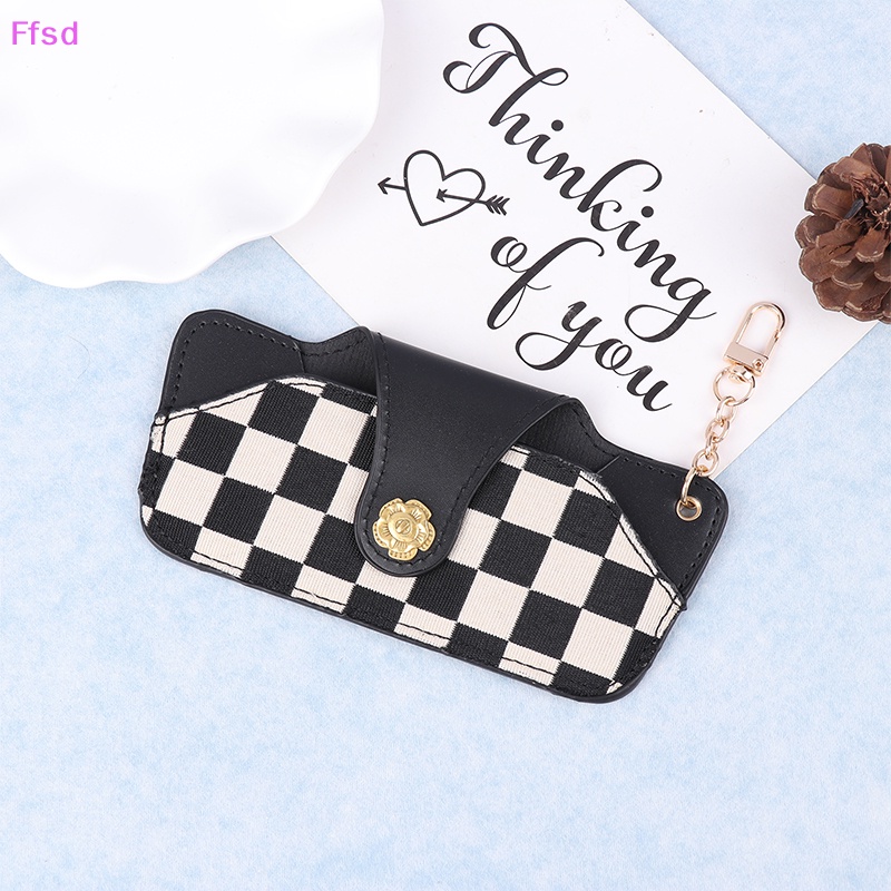 1 Túi Đựng Bảo Vệ Kính Mát Họa Tiết Kẻ Sọc Phong Cách Thanh Lịch