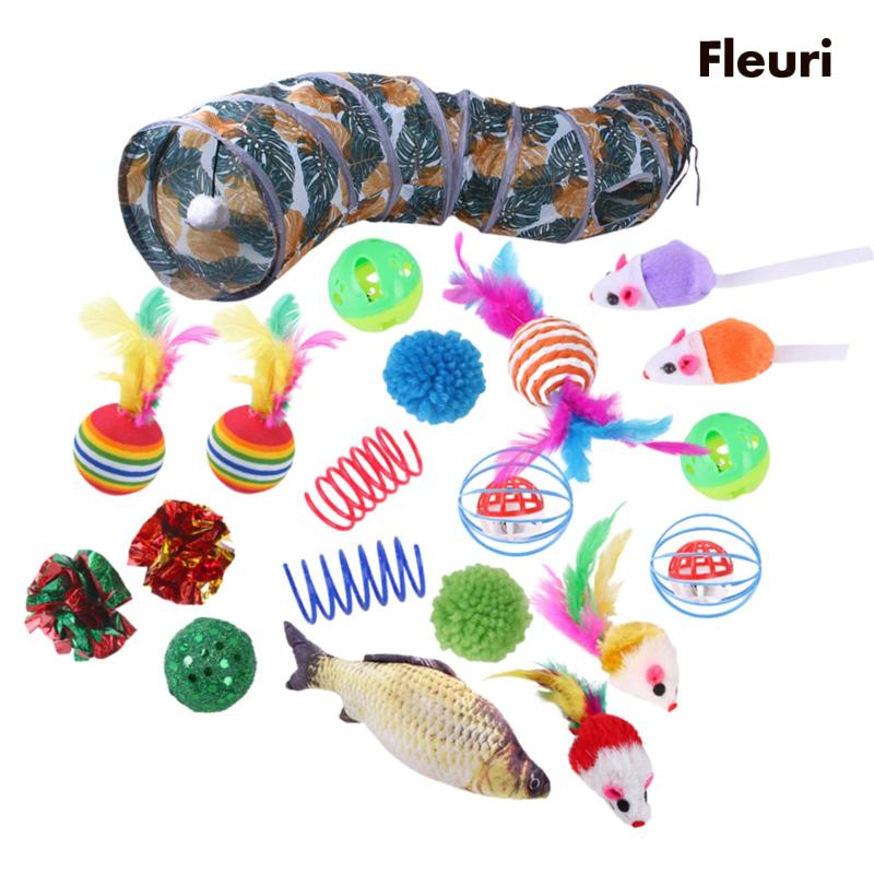 Set 20 Đồ Chơi Đường Hầm Xếp Gọn Dành Cho Mèo Cưng