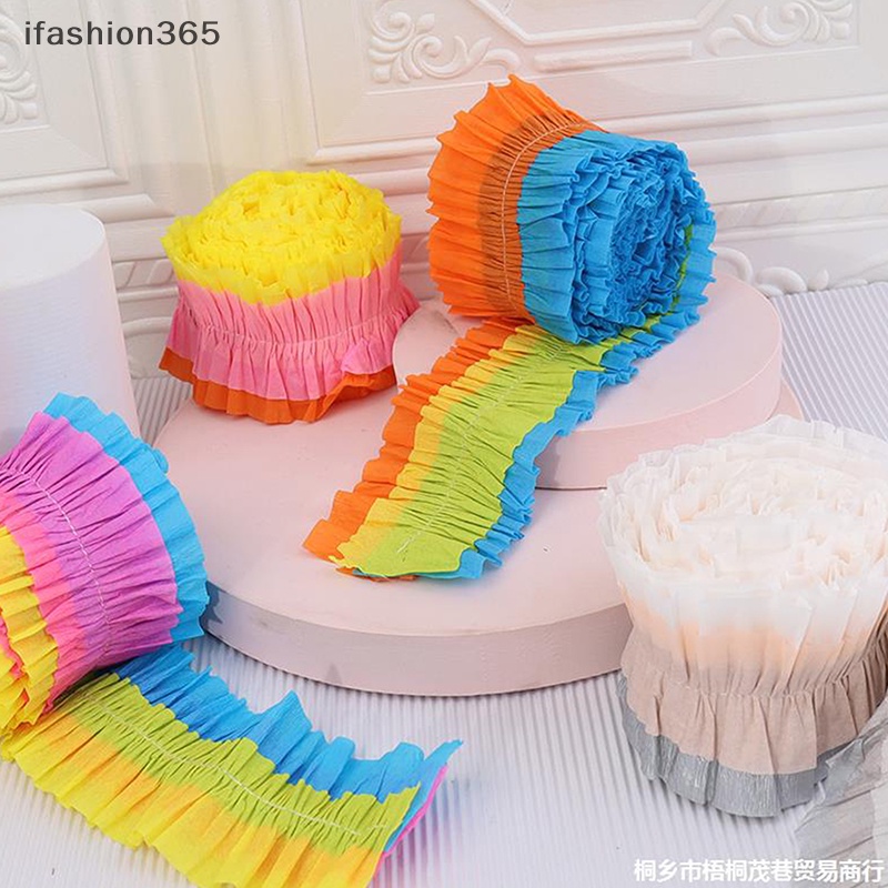 Cuộn Giấy Crepe Đầy Màu Sắc 3M ifashion365 Dùng Trang Trí Tiệc Cưới / Sinh Nhật / Giáng Sinh