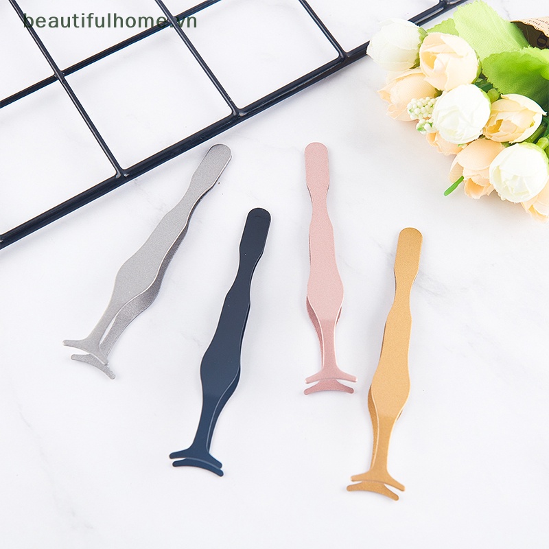 Nhíp Kẹp Lông Mi Giả Thẳng Bằng Thép Không Gỉ