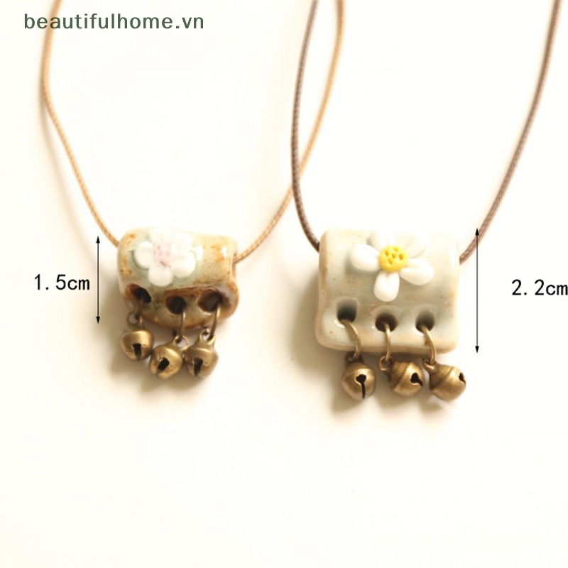 Vòng cổ Mặt Gốm Sứ Phong Cách Retro Thời Trang Cho Nữ