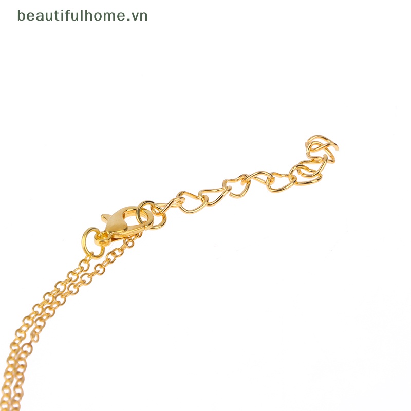 [beautifulhome] Vòng cổ Mặt Đá Trắng Hình Trái Tim Hoạt Hình Sáng Tạo Dễ Thương [beauty]