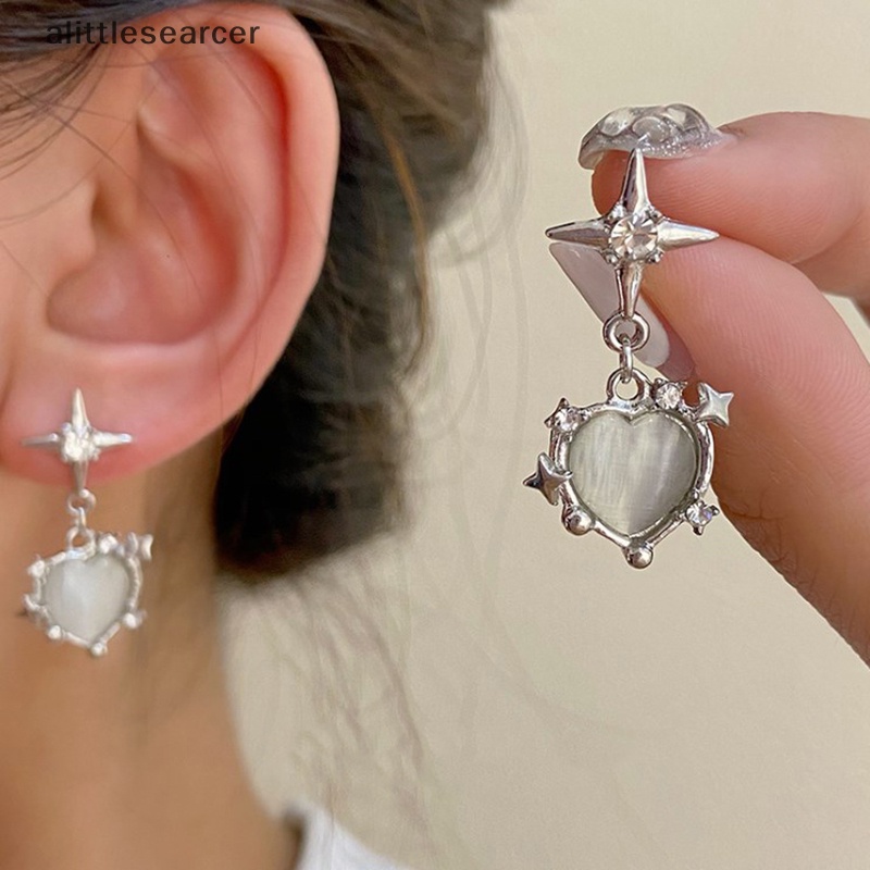 Khuyên Tai Đá Mắt Mèo Thời Trang Hàn Quốc