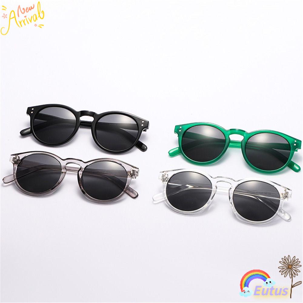 Kính Mát Gọng Nhỏ Chống Tia UV400 Màu Đen Phong Cách Retro Thời Trang Unisex