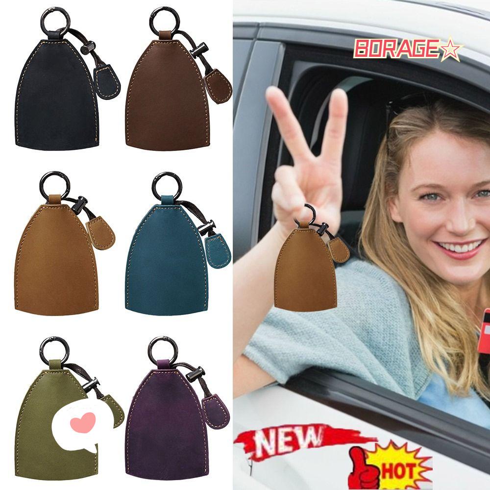 Bao Da PU Màu Đen Đựng Chìa Khóa Xe Hơi Chống Trượt Bền Bỉ