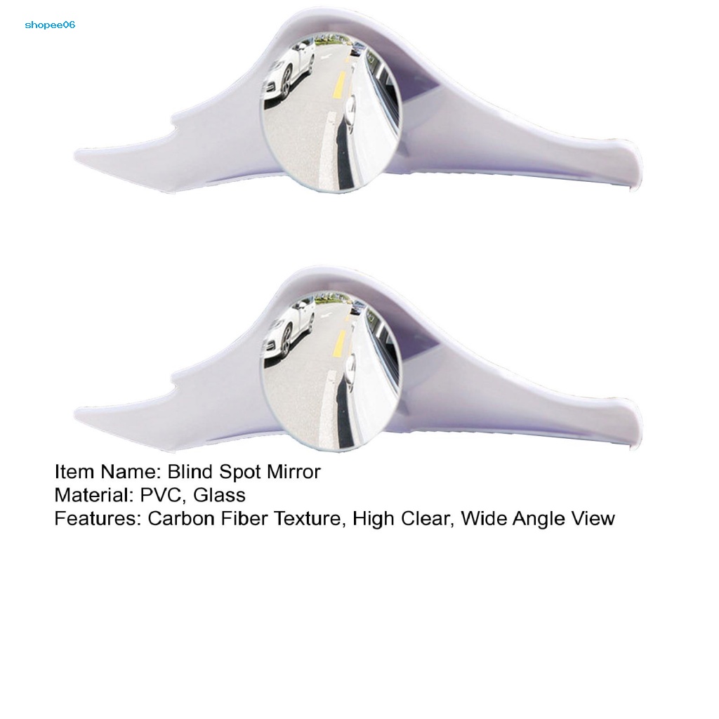 Bộ 2 Gương Chiếu Hậu Góc Rộng Trong Suốt Chống Mưa Tiện Dụng Cho Xe Hơi
