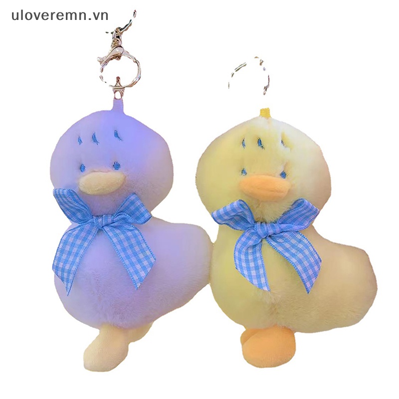 1 Móc Khóa Hình Vịt Nhồi Bông Đáng Yêu Mềm Mại 12cm