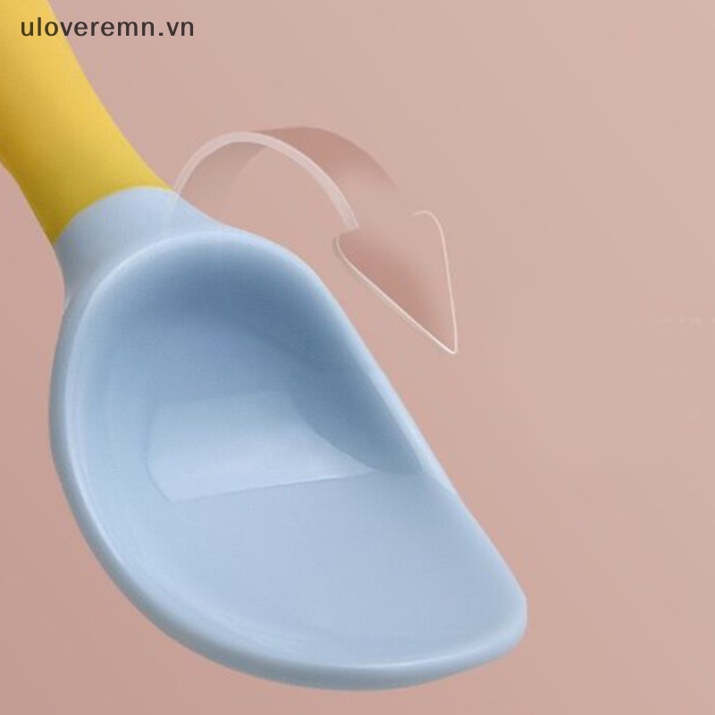 Bộ Muỗng Nĩa Silicone Tập Ăn Cho Bé