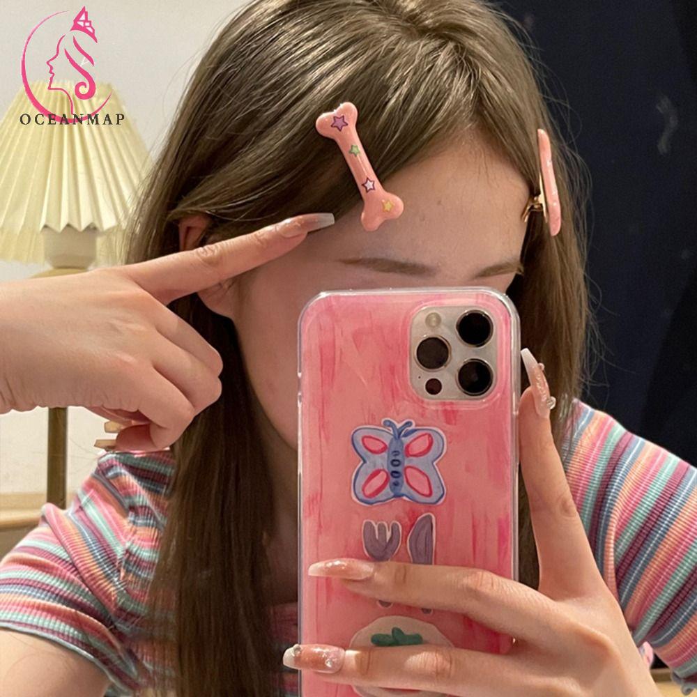 Kẹp Tóc Hình Ngôi Sao Năm Cánh Nhiều Màu Sắc Ngọt Ngào Thời Trang Phong Cách Hàn Quốc Cho Nữ