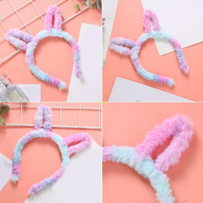 Flgo Băng Đô Tai Mèo Màu Gradient Dễ Thương