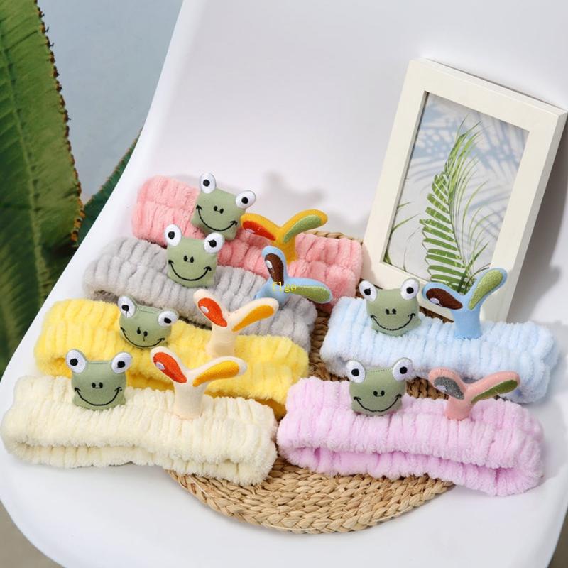 Flgo Băng Đô Co Giãn Hình Ếch Hoạt Hình Vui Nhộn Thời Trang