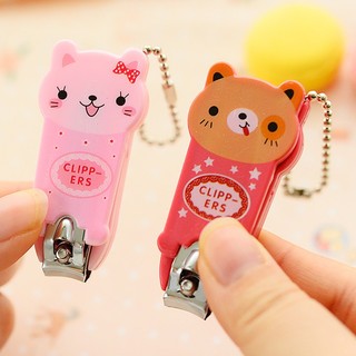 Bấm móng tay hình thú có móc treo chìa khóa đáng yêu