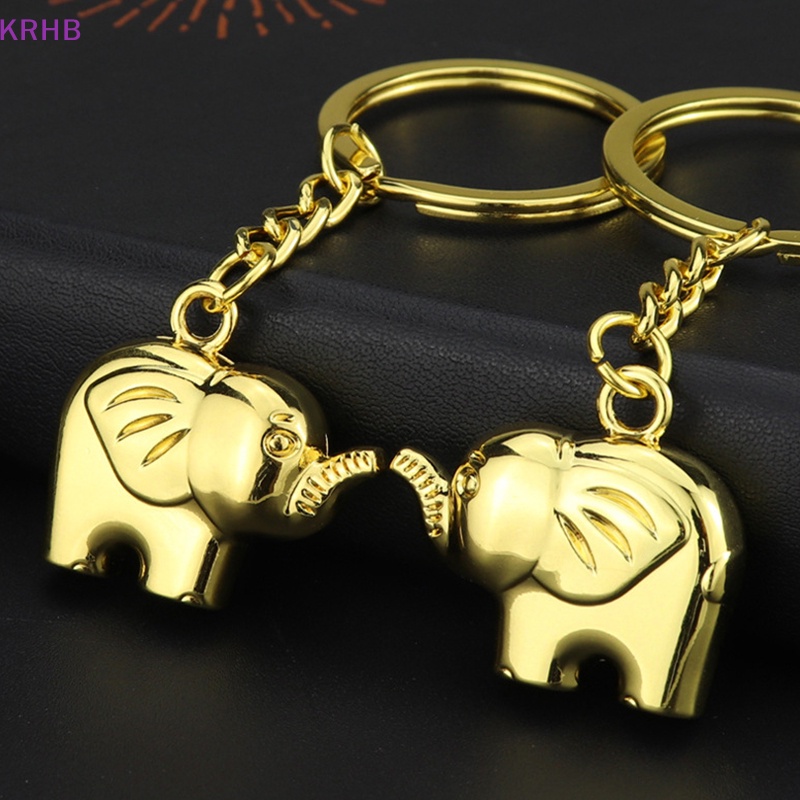 Móc Khóa Kim Loại Hình Voi Thời Trang Dành Cho Nam Mới