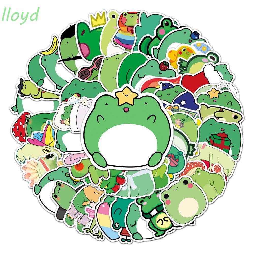 Set 50 Miếng Dán Hình Chú Ếch Mini Trang Trí Ván Trượt / Laptop / Guitar DIY