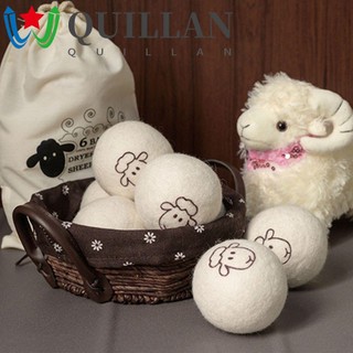 Set 6 bóng len sấy quần áo chống rối tiện lợi dễ thương có thể tái sử dụng