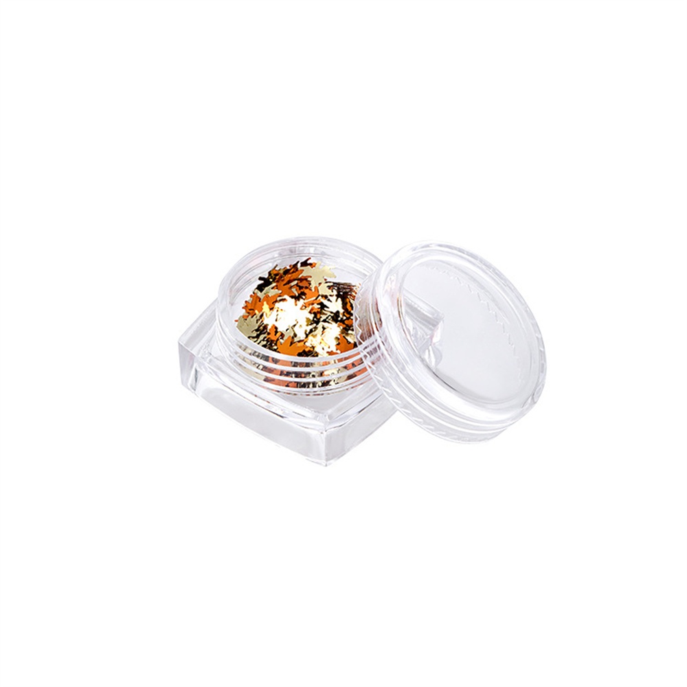 Set 3 Nhãn Dán Trang Trí Móng Tay Nghệ Thuật Họa Tiết Lá Phong Mùa Thu Cao Cấp
