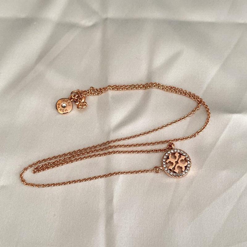 Dây Chuyền Đính Đá Kim Cương Siêu Lấp Lánh Hai Chữ t Sang Trọng Phong Cách Âu Mỹ