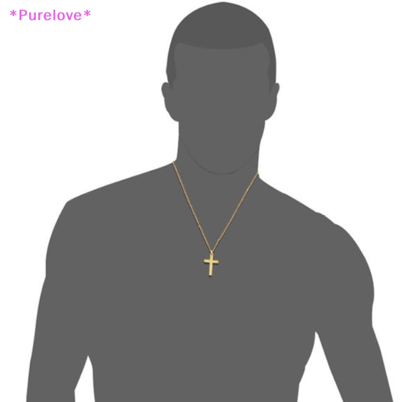 Vòng cổ Mặt Thánh Giá Bằng Thép Không Gỉ Dành Cho Nam Mới