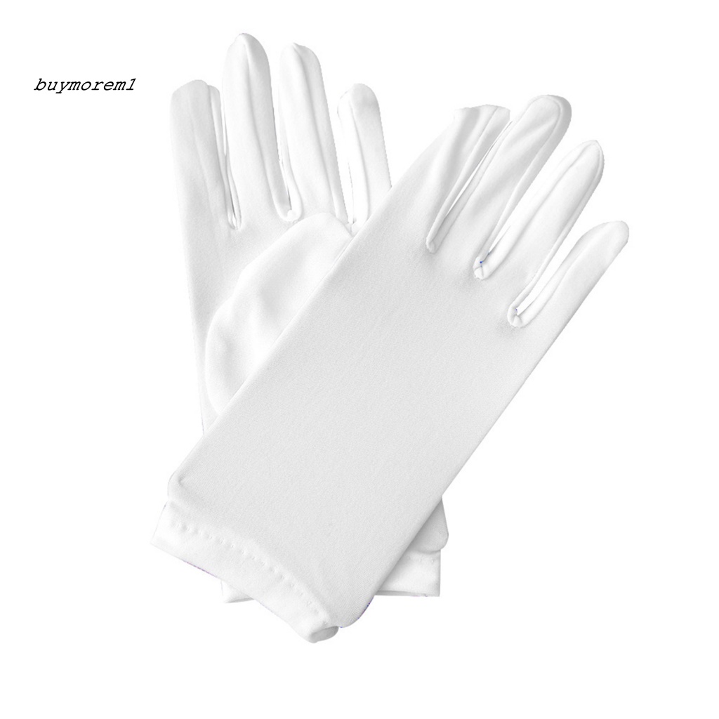 1 Đôi Găng Tay Ngắn Vải Satin Mềm Co Giãn Dùng Để Biểu Diễn Sân Khấu