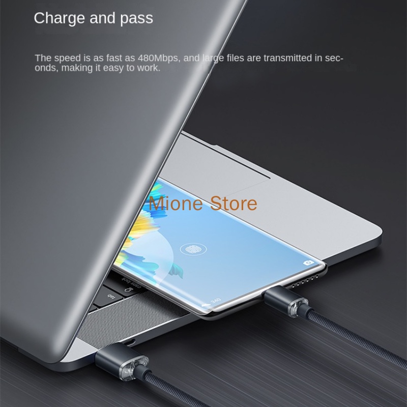 Dây Cáp Sạc Nhanh 120W Mione 6A 66W 120W USB Type C Cho Xiaomi chất lượng cao chuyên dụng