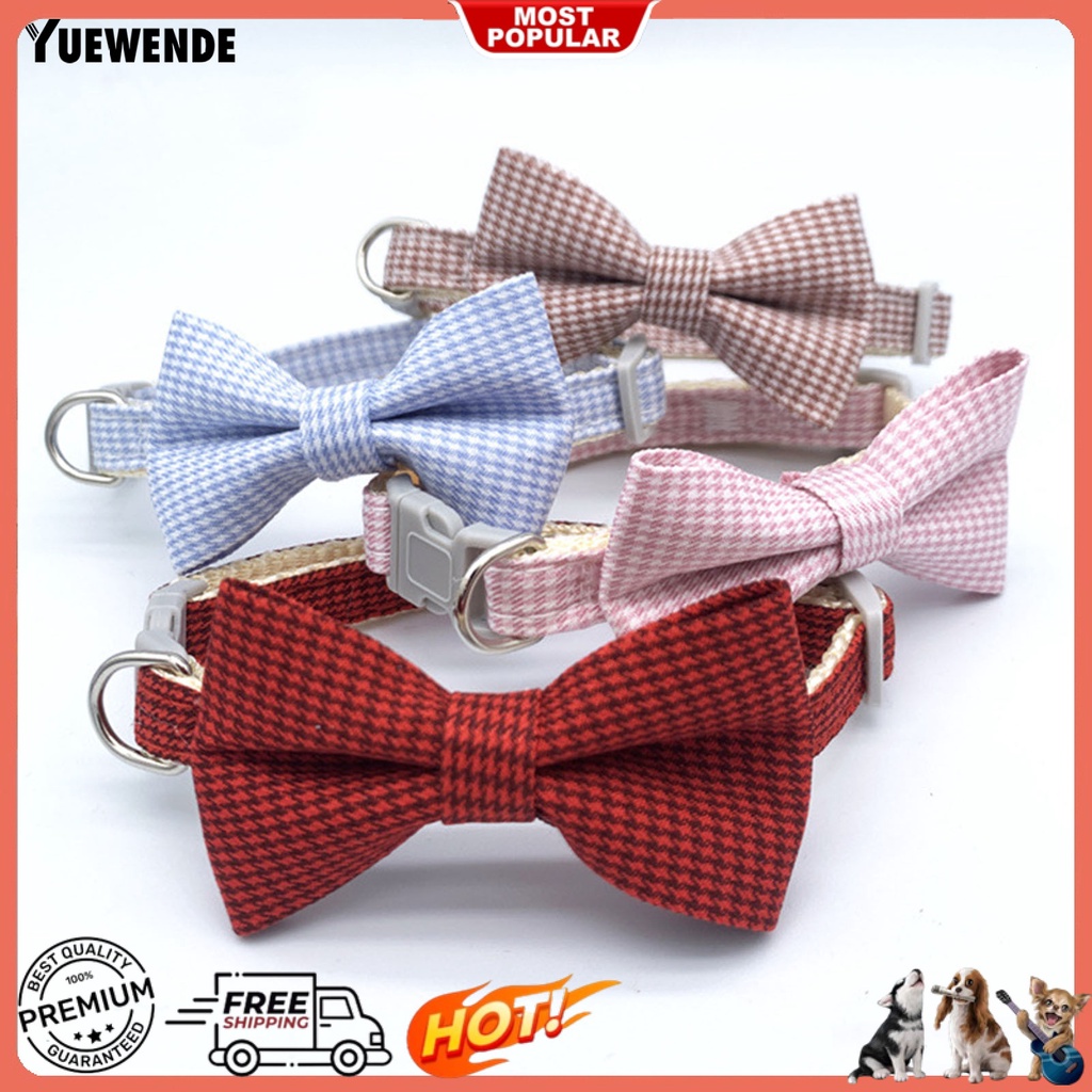 Yq.e Vòng Cổ Trang Sức Cún Cưng Thắt Nơ Xinh Đẹp Có Thể Điều Chỉnh Trang Sức Chụp Ảnh