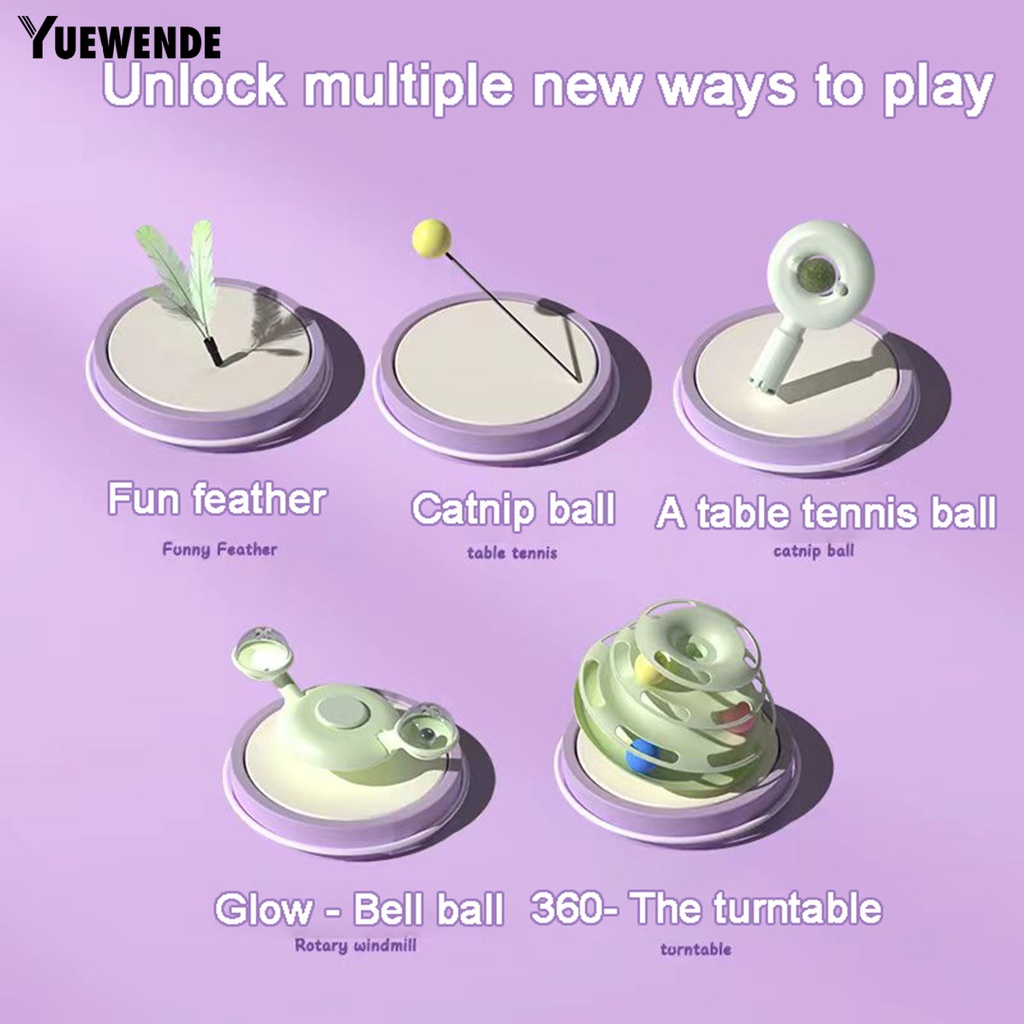 Đồ Chơi Nhiều Lớp Có Đường Ray Xoay Vui Nhộn Cho Mèo Cưng