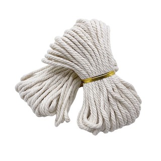 10m / 393inch wide3mm / 0.12inch cotton macrame dây dây thủ công thủ công diy dây macrame tự nhiên bện trang trí dệt may nhà