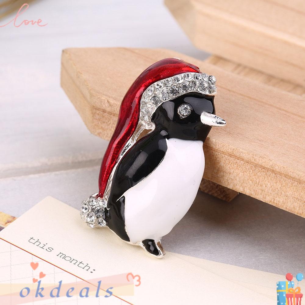 Ghim Cài Áo Hình Chim Cánh Cụt Màu Trắng Mới