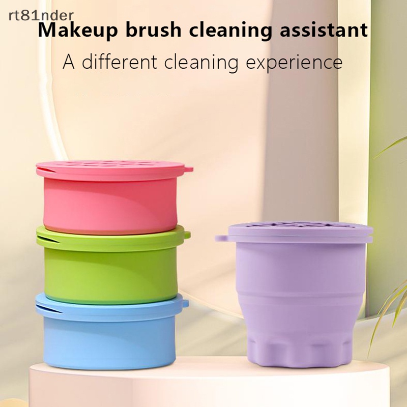 Cốc Silicone Phơi Khô Cọ Trang Điểm Gấp Gọn Tiện Lợi