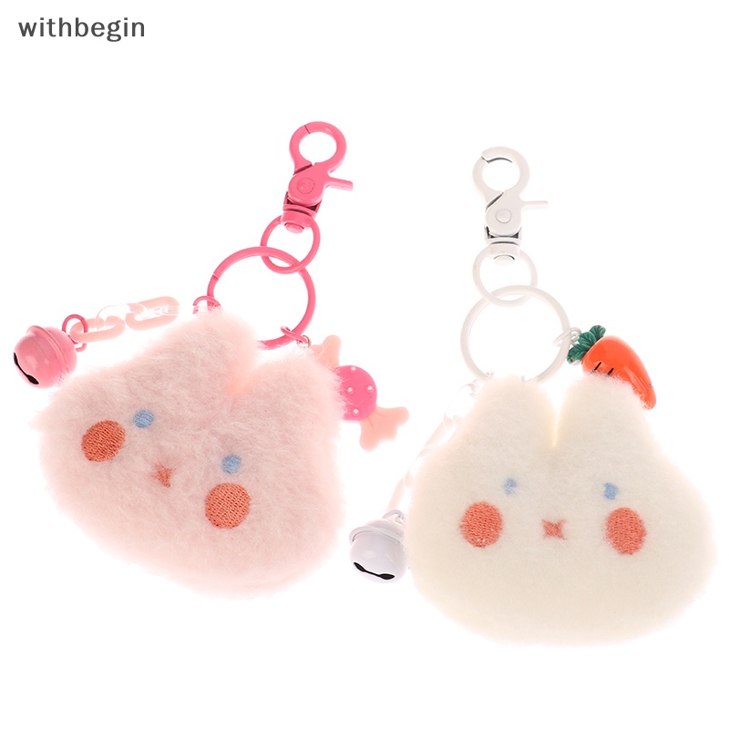 Móc Khóa Hình Thỏ / Gà Nhồi Bông Dễ Thương Dùng Trang Trí Ba Lô / Ô Tô