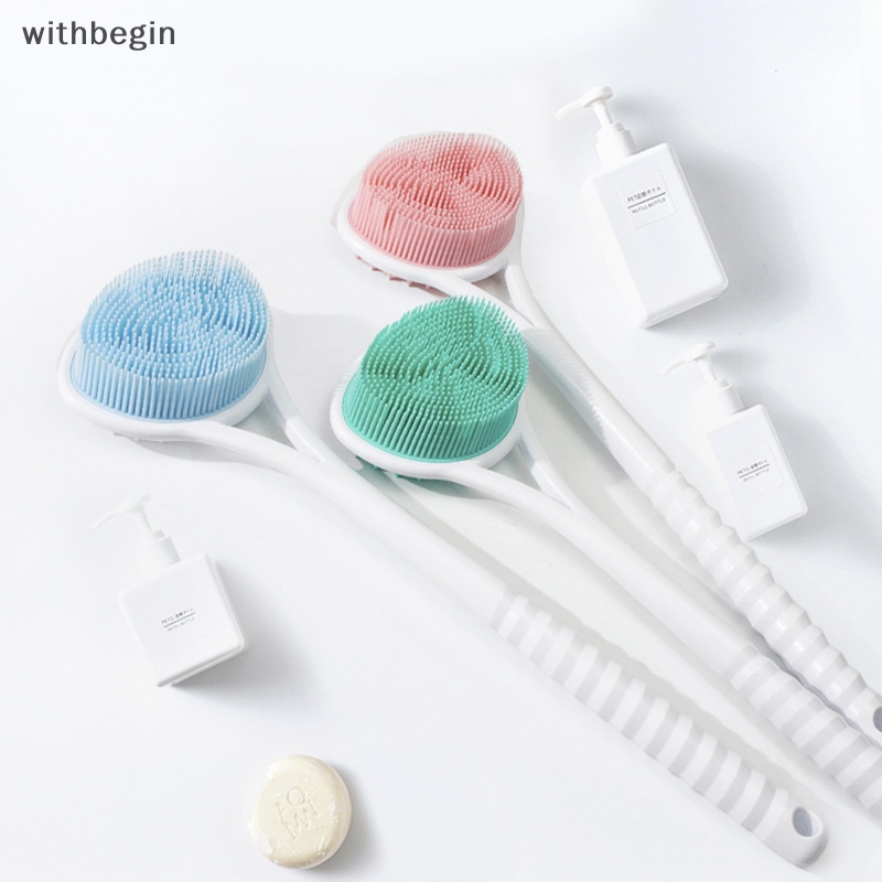 Bàn Chải Chà Lưng Cán Dài Bằng Silicon Tiện Dụng Khi Tắm