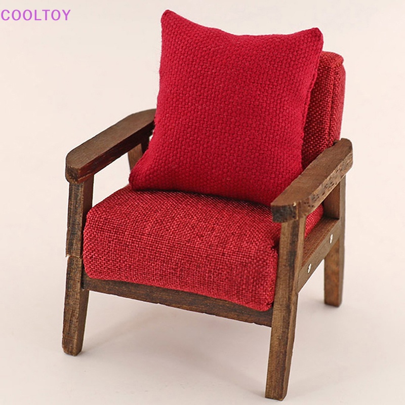Cooltoy Set 2 Gối Đệm sofa Cho Nhà Búp Bê Tỉ Lệ 1 / 12