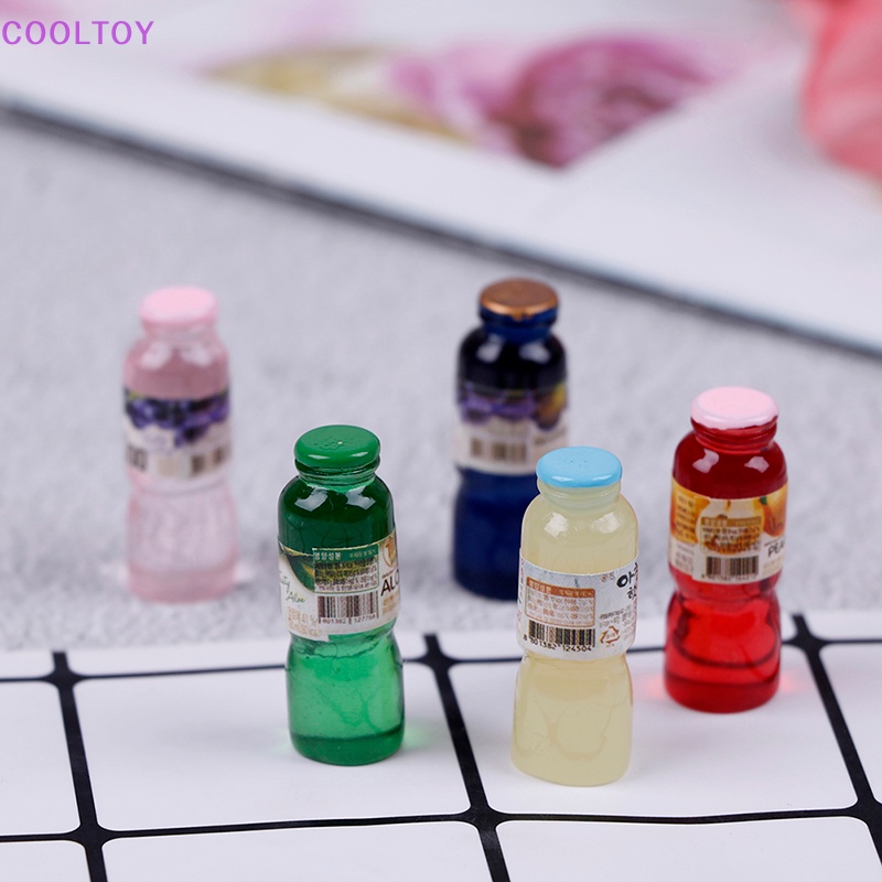 Cooltoy Set 5 Chai Nước mini Tỉ Lệ 1: 12 Trang Trí Nhà Búp Bê