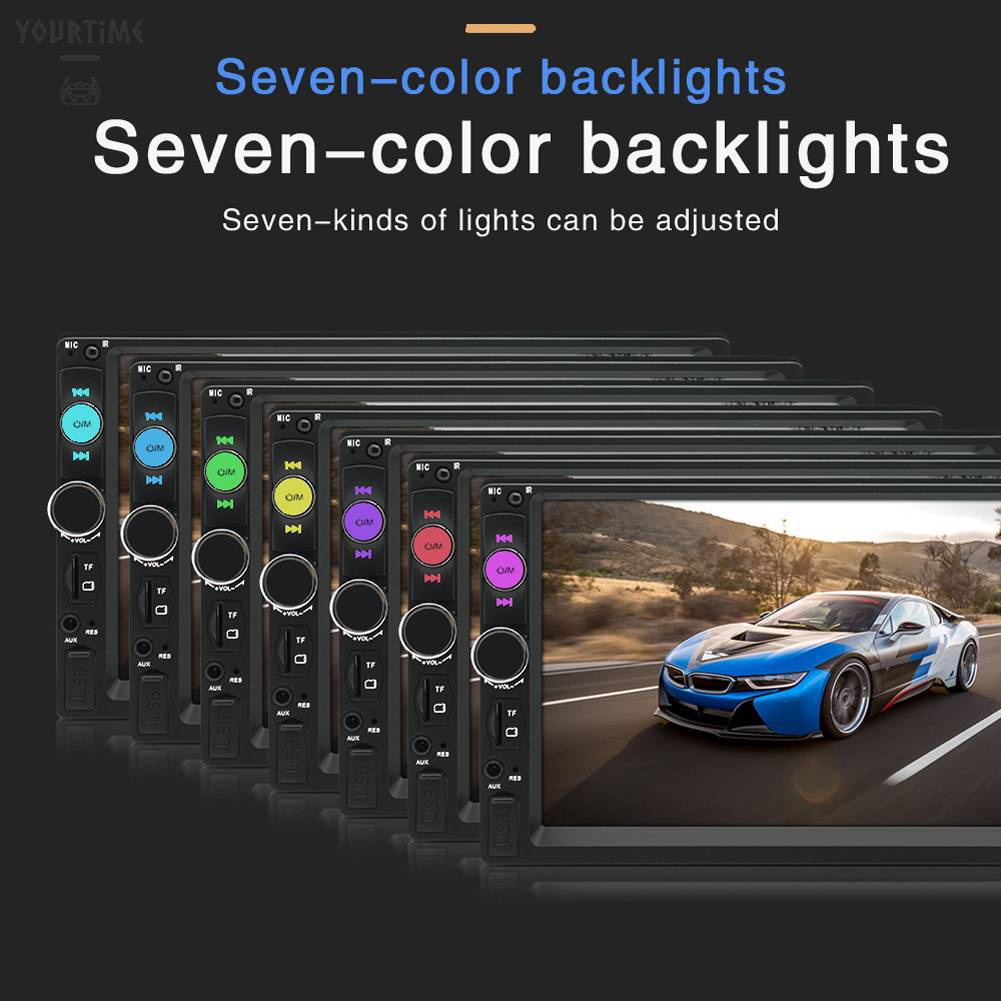 Máy Nghe Nhạc MP5 7in Tự Động Màn Hình LCD Đa Năng Cho Xe Hơi Xe Tải SUV