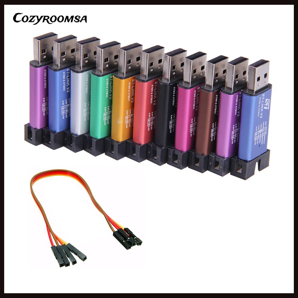 Mô Đun Lập Trình STM8 / STM32 Mini ST-LINK V2 Kèm Vỏ