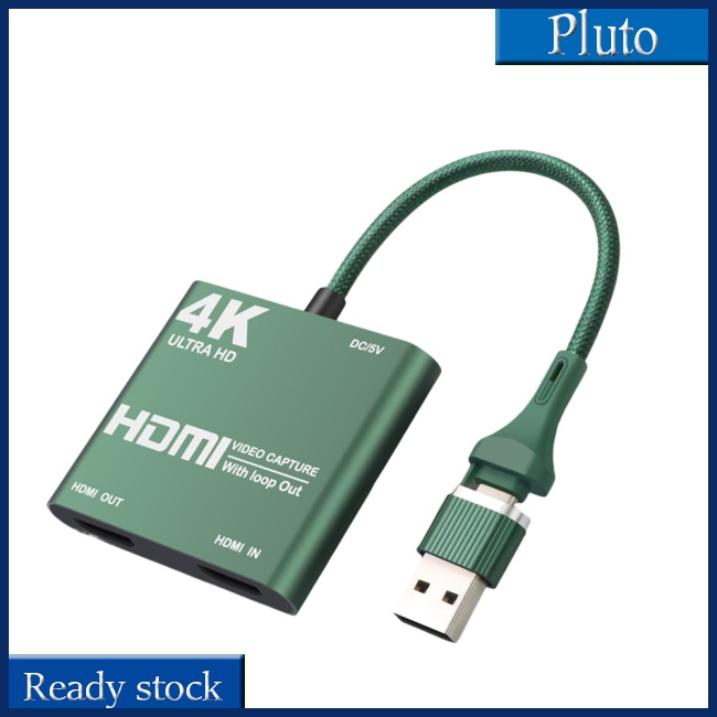 Mới Card Ghi Hình 4k 1080p Usb 3.0 / Type C Tương Thích Với Fordmi 2 Trong 1 Đầu Ra 60FPS