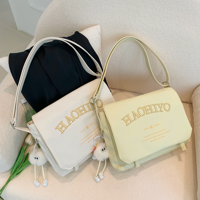 Túi Xách Canvas In Chữ Thời Trang Nữ Tính