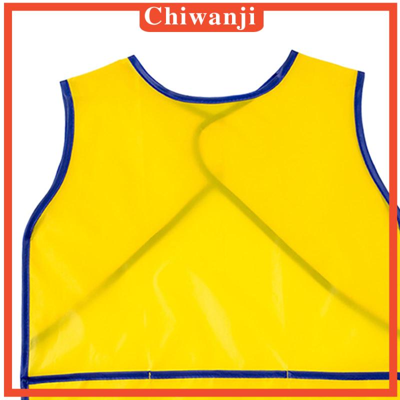 [Chiwanji] Tạp Dề Vẽ Tranh Không Tay Có Túi Cho Họa Sĩ