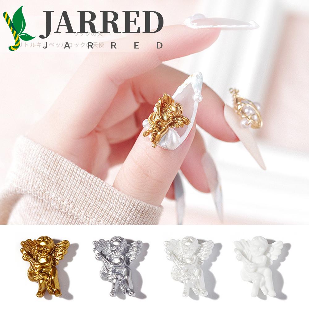 Set 30 Phụ Kiện Trang Trí Móng Tay Nghệ Thuật Hình Thiên Thần Hoạt Hình 3D 4 Màu Sắc