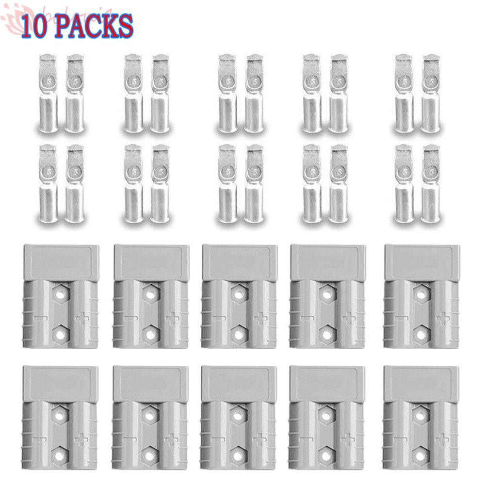 Bộ 10 Phích Cắm Sạc Điện DC 6-12AWG Bằng Đồng Cứng Chuyên Dụng Cho Anderson
