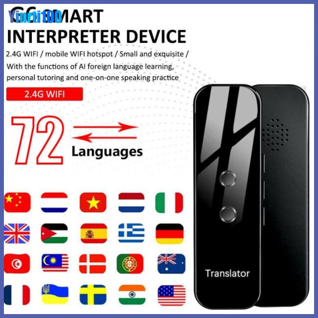 Thiết Bị Phiên Dịch Chuyển Đổi Giọng Nói Thông Minh Hai Chiều G6 70 Ngôn Ngữ Đa Ngôn Ngữ