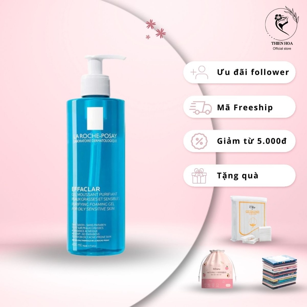 Sữa Rửa Mặt La Roche Posay Effaclarn 400Ml Dành Cho Da Dầu Mụn Nhạy Cảm - Mỹ Phẩm Thiện Hoa