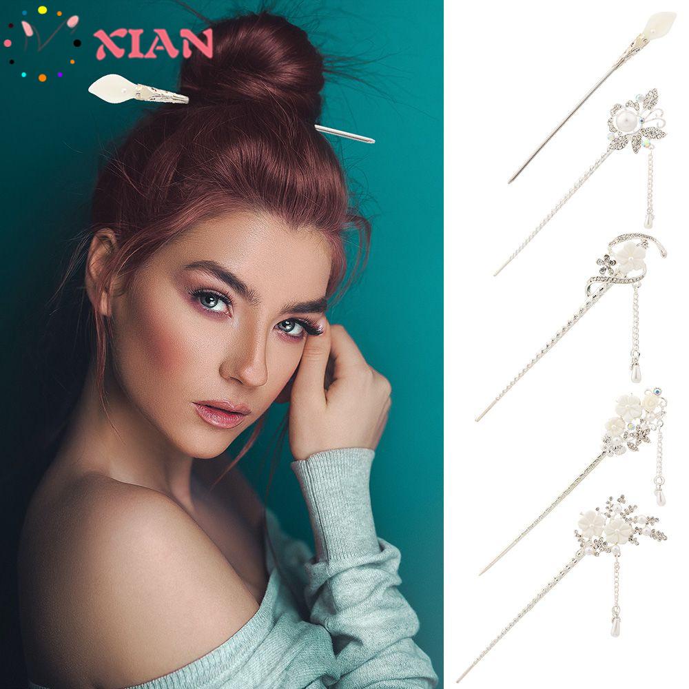 Xiantin Trâm Cài Tóc Thủ Công Hình Hoa Phong Cách Retro Thời Trang