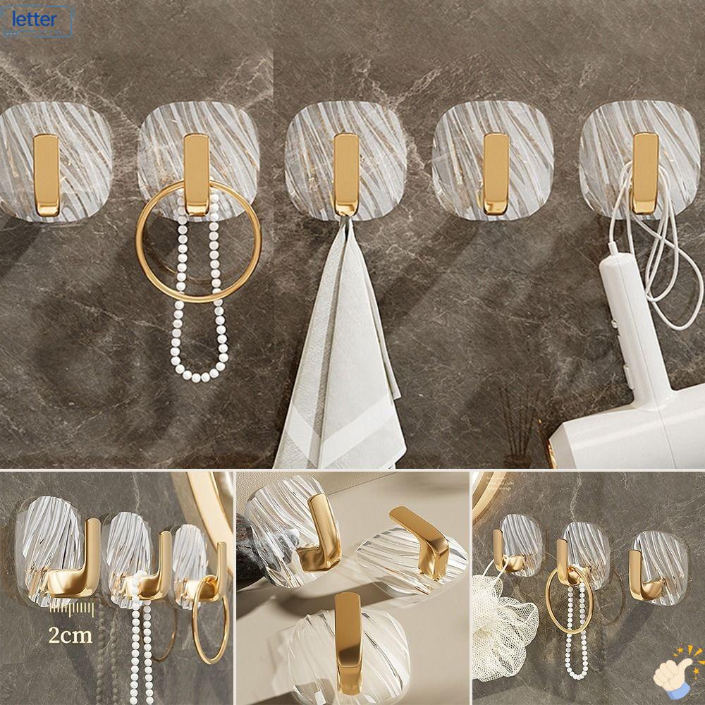 Móc Treo Áo Khoác Trong Suốt Tự Dính Sang Trọng Tiện Dụng Cho Phòng Tắm