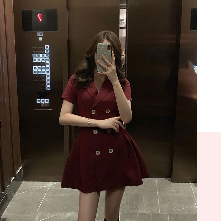 Đầm Ngắn Tay Dáng Ôm Thời Trang Mùa Hè Hàn Quốc 2022 Hàng Mới