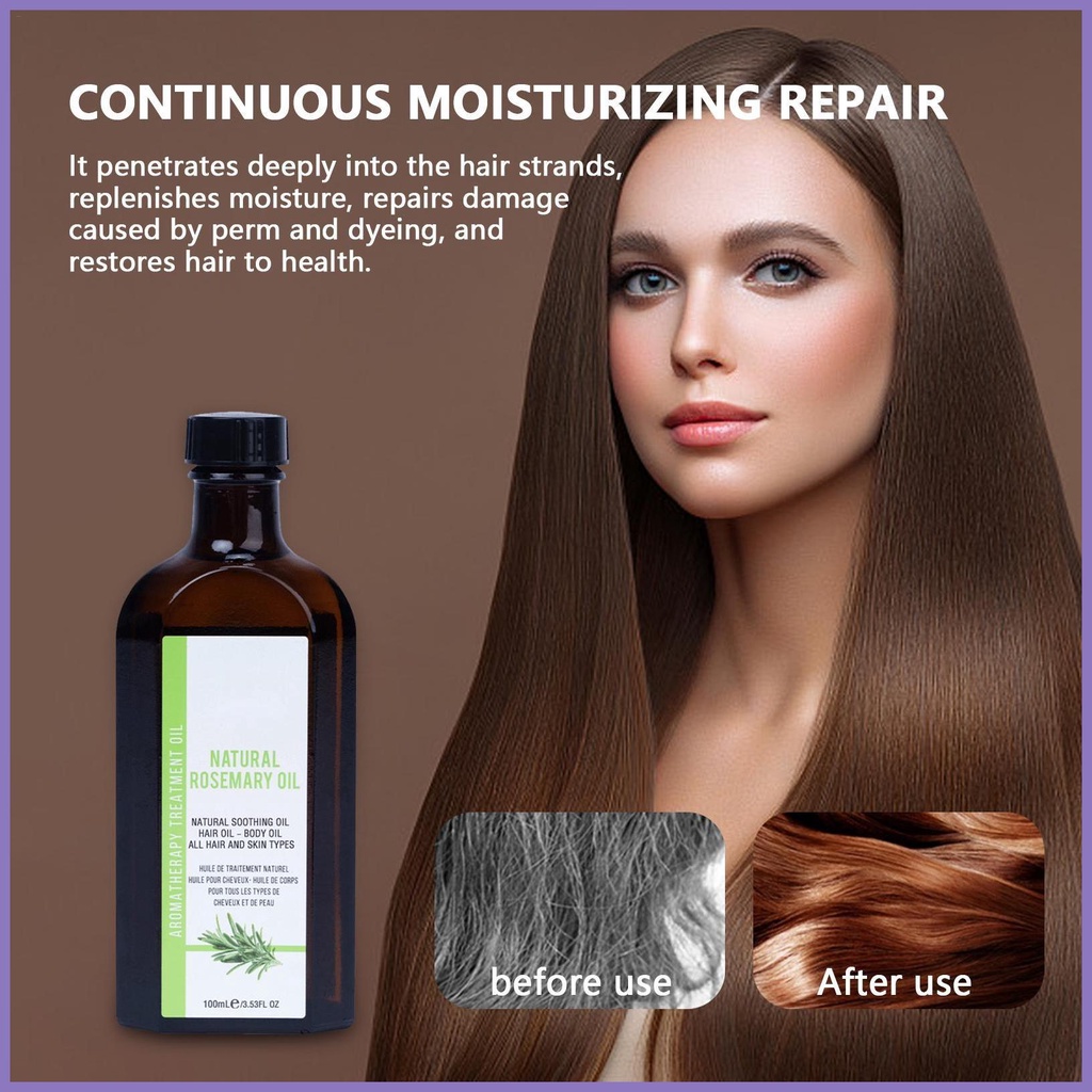 Tinh Dầu Kích Thích Mọc Tóc Thành Phần Hương Thảo Tự Nhiên 100ml nota2vn