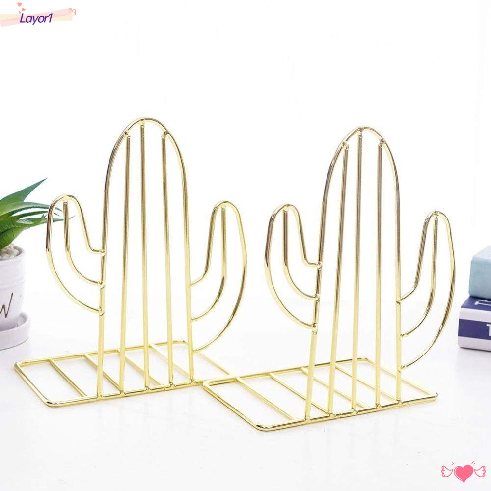 Giá Đỡ Sách Bằng Kim Loại Hình Cây Xương Rồng Hiện Đại Lay