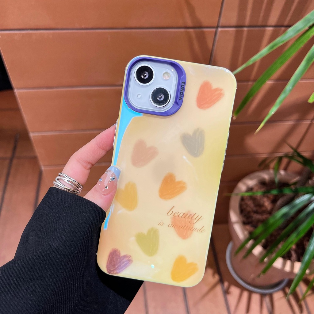 Ốp Điện Thoại TPU Mềm Chống Rơi Màu Cầu Vồng Đính Ngọc Trai Và Dây Đeo Chéo Cho iPhone 14 13 12 11 Pro Max