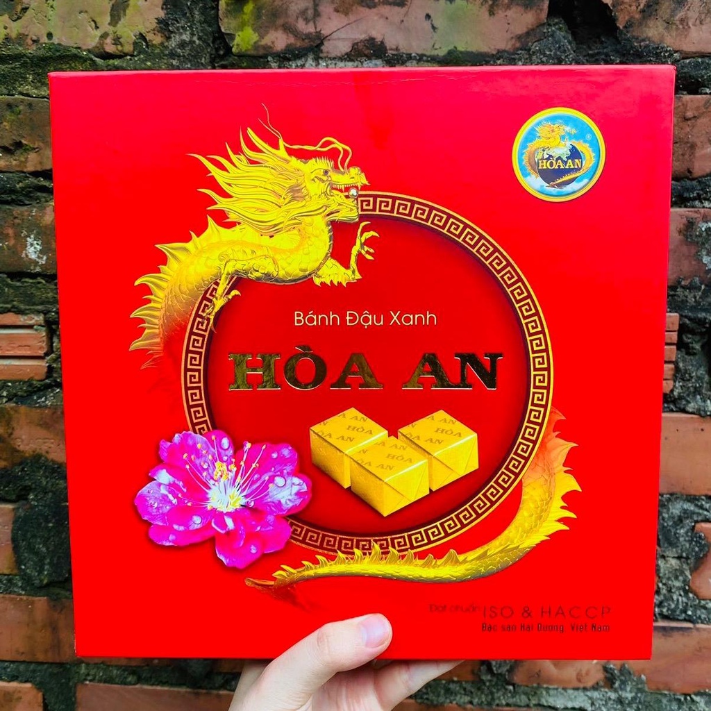 Hộp bánh đậu xanh như ý hoà an 600g