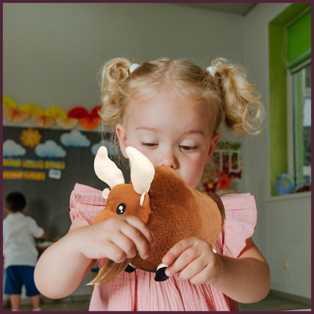 Đồ chơi nhồi bông Hình Moose Mềm Mại Và Thoải Mái